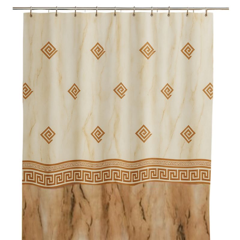 Zasłona prysznicowa Estiva tekstylna 180x200 wzór ornament 1 szt.