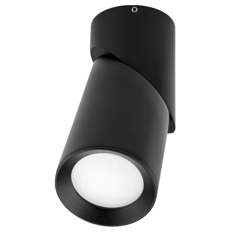 Lampa sufitowa GU10 LED MasterLED Rita IP20 ruchoma punktowa czarna spot kinkiet 1 szt.