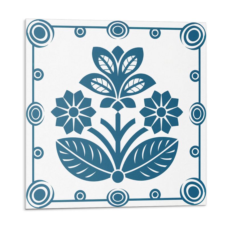 Kafelki samoprzylepne Wallfluent 50x50 cm Florystyczny wzór dekoracyjny 4 szt.