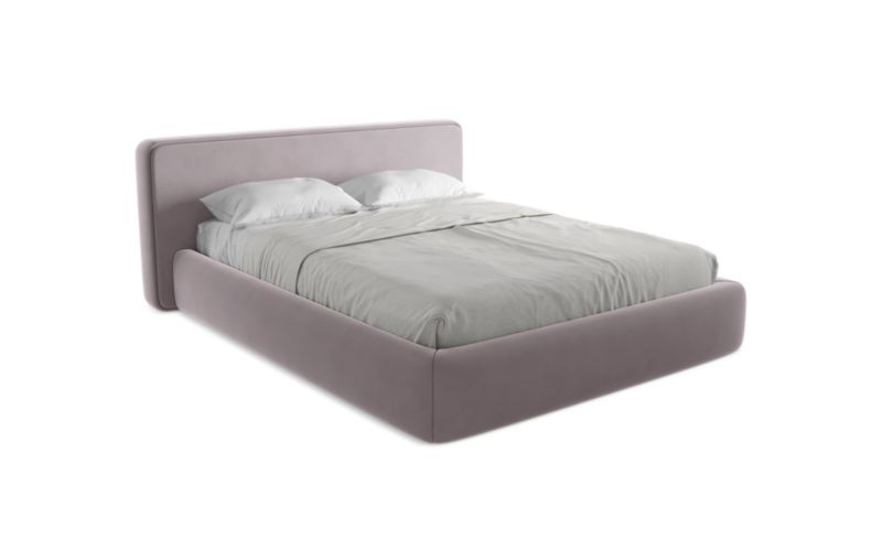 Łóżko LaMiaSofa Kiana z weluru 160x200 lawendowy 1 szt.