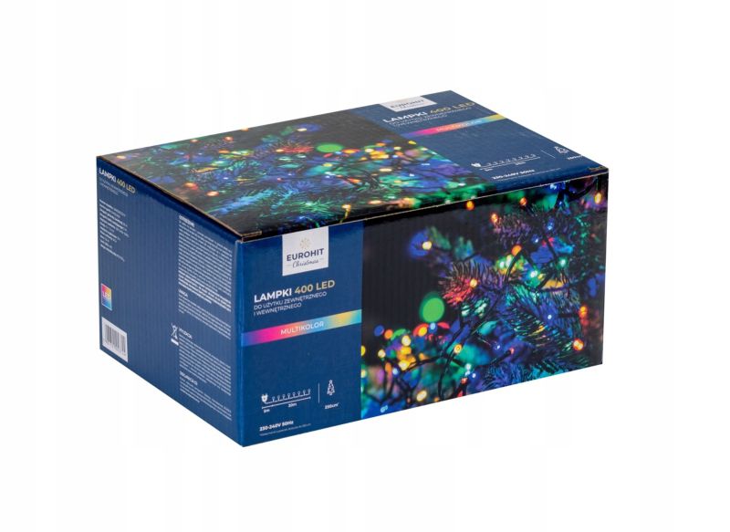 Lampki Corciano Choinkowe 400 LED zewnętrzne Multikolor 1szt.
