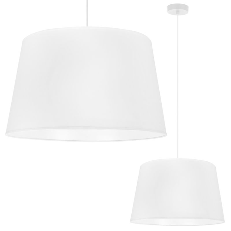 Lampa sufitowa wisząca Light Home LH Gaja Stożek 1x E27 60W biały 1szt.