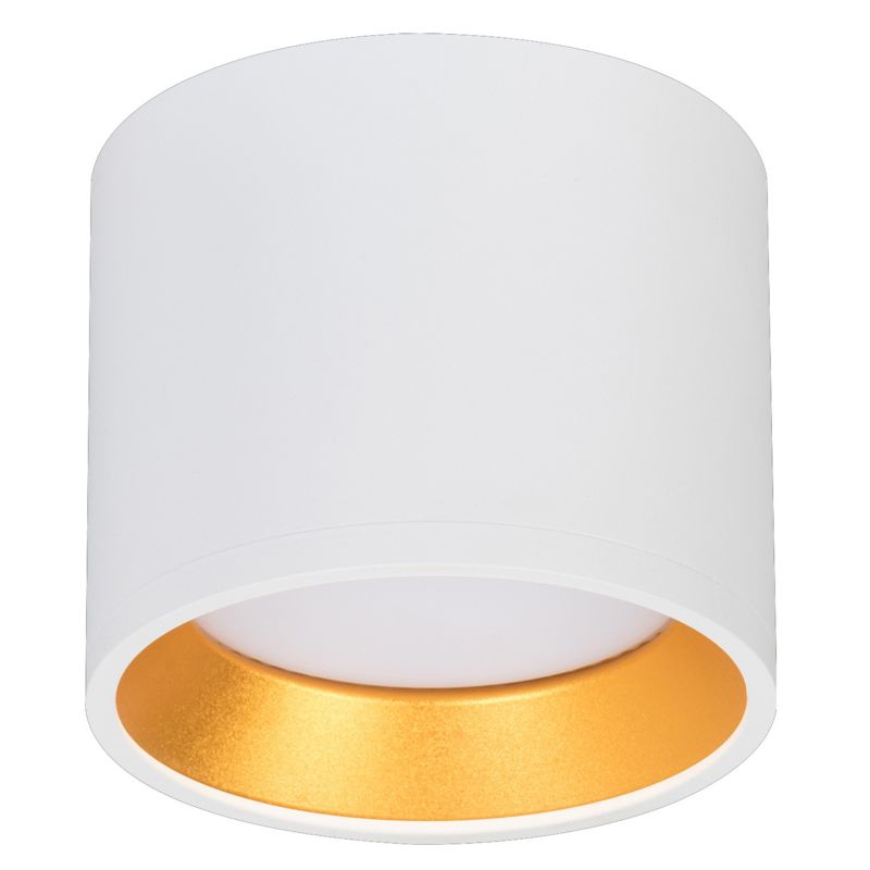 Oprawa natynkowa MasterLED Golda GX53 lampa okrągła 96x80 mm biała + złota IP20 1 szt.