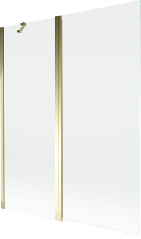 Parawan nawannowy Mexen Mist transparent złoty 140x150 cm 2-skrzydłowy 1 szt