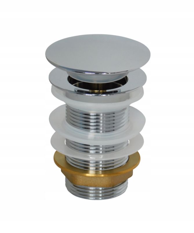 Korek umywalkowy Estiva KLIK KLAK BEZ CHROM bez przelewu srebrny 1 szt.