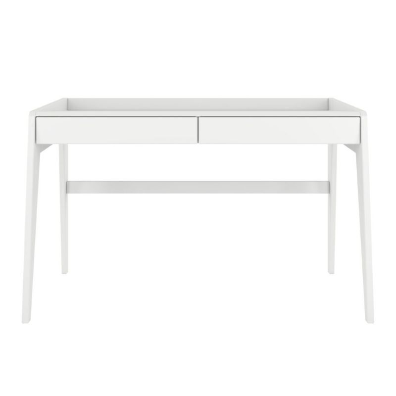 Drewniane bukowe biurko z szufladami Visby LISA biały RAL 1 szt.