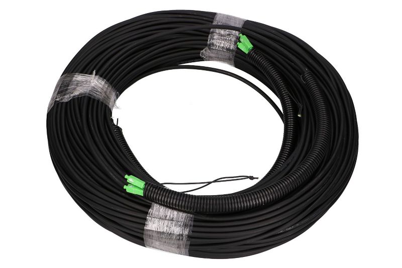 Patchcord Extralink 2J SC/APC-SC/APC Jednomodowy, Zewnętrzny, Duplex, G657A2, 125m 1szt