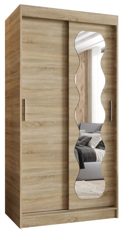 Szafa przesuwna Garderoba Abiks SPOTI 100 dąb sonoma 1szt.