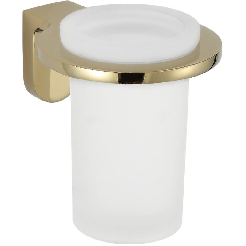 Kubek na szczoteczki ścienny Mexen Lea złoty 8,84x9,5 cm 1 szt.