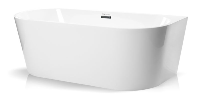 Wanna wolnostojaca Corciano Corsica 170x80cm z dodatkami w kolorze stali szczotkowanej 1szt.