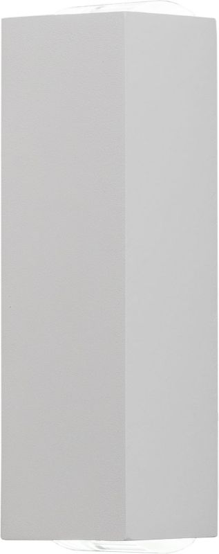 Kinkiet ścienny zewnętrzny Nowodvorski Lighting Lens biały LED 2W 3000K 59lm IP54 wym: 17 x 4 x 5 cm aluminium - 1 szt.