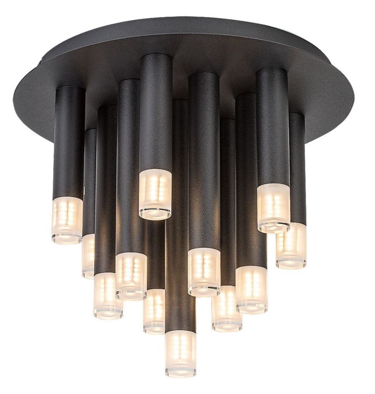 Lampa sufitowa wisząca Rabalux Ramira 3546 czarno-przezroczysty nowoczesna 13xG9 x 1 szt.