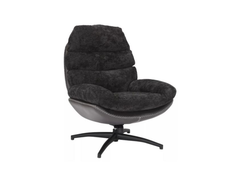 Fotel Signal do salonu GISELLE czarny obrotowy 1 szt