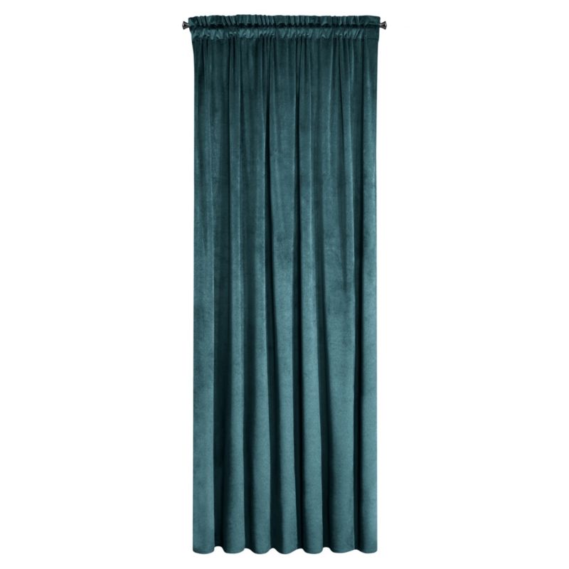 Zasłona Rosa 135 x 300 cm ciemno niebieska