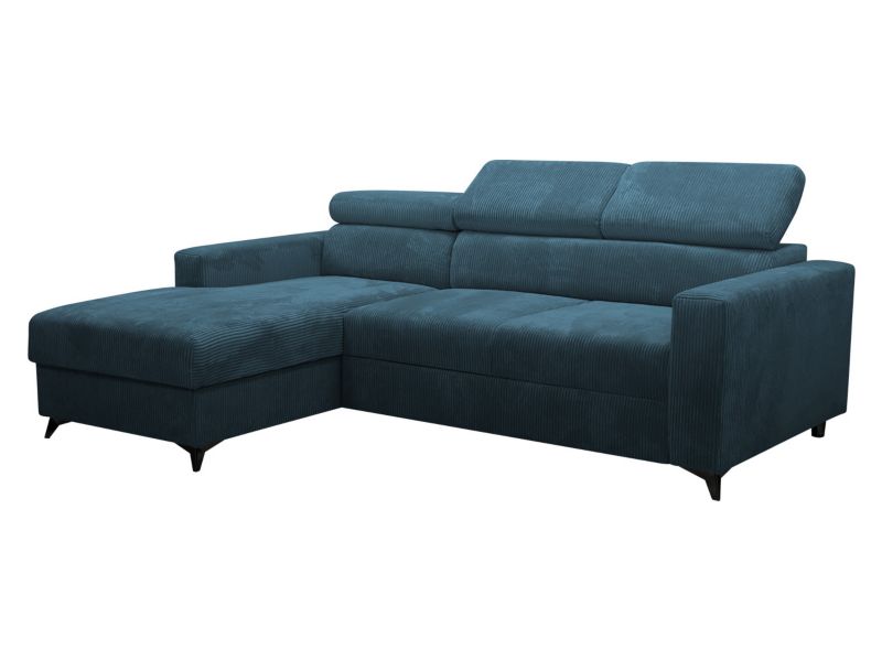 Narożnik z funkcją spania MIRJAN 24 Milano Premium Sztruks lewy LC+2R kobaltowy 1 szt.