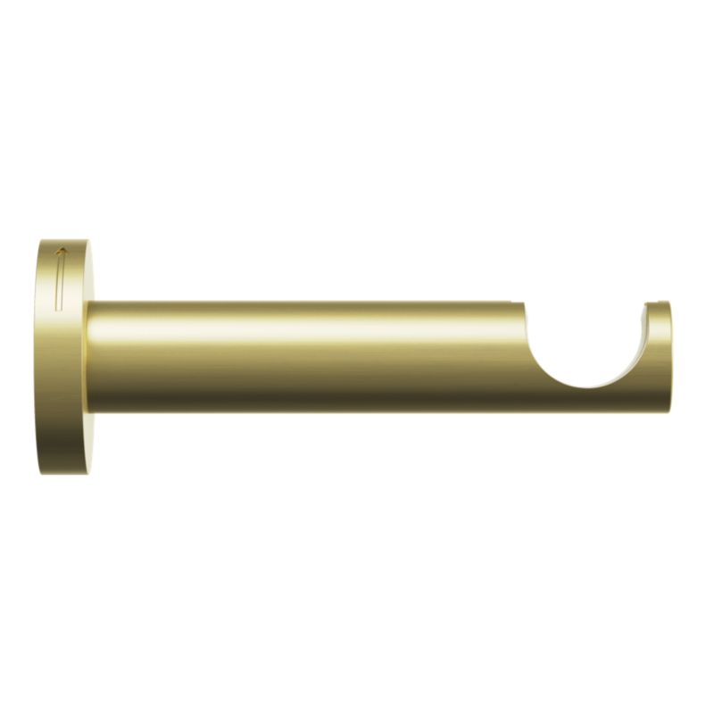 Wspornik ścienny pojedynczy GoodHome Elasa 19 mm złoty