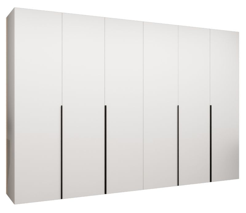 Szafa uchylna otwierana ALICANTE 1 300 wys 202 cm Biały + Czarny 1 szt