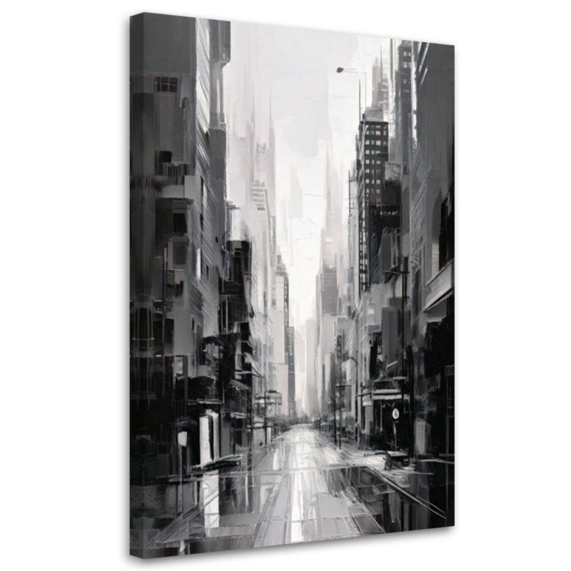 Obraz na płótnie Feeby Miasto Ulica Miasto Abstrakcja 70x100cm 1szt
