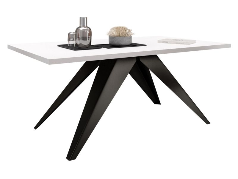 Stół rozkładany MIRJAN 24 Vento 140 czarny/biel arktyczna 1 szt.