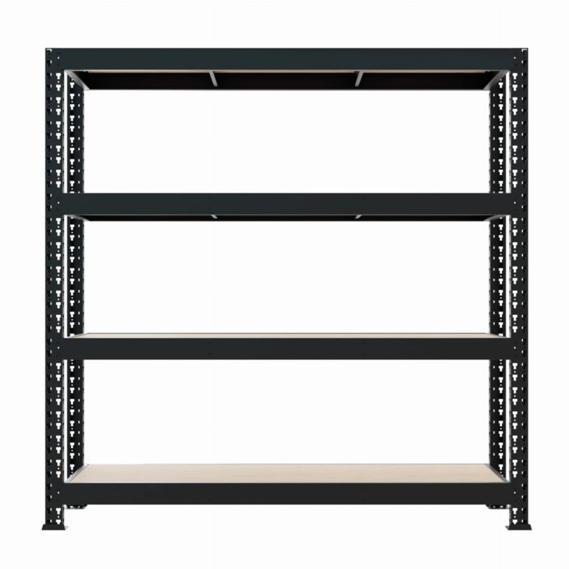 Regał metalowy wciskany Mega-Met Metalkas 180x200x60 500kg 4 półki MDF 1 szt.