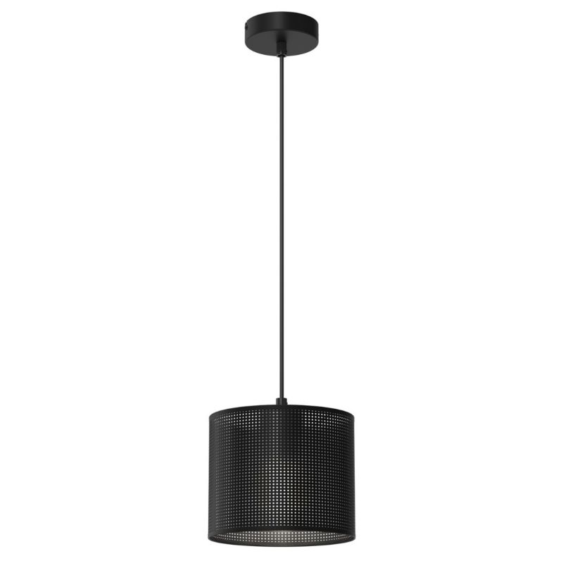 Lampa wisząca Luminex Loft Shade czarny matowy wym: 110 x 18 x 18 cm 1xE27 x 15W 1 szt.