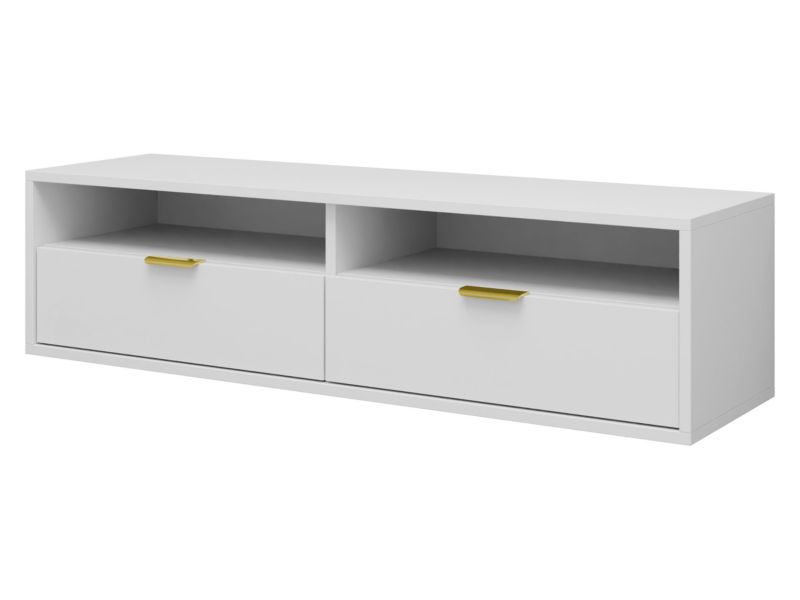 Szafka RTV MIRJAN 24 Queen 140 biały 1 szt.