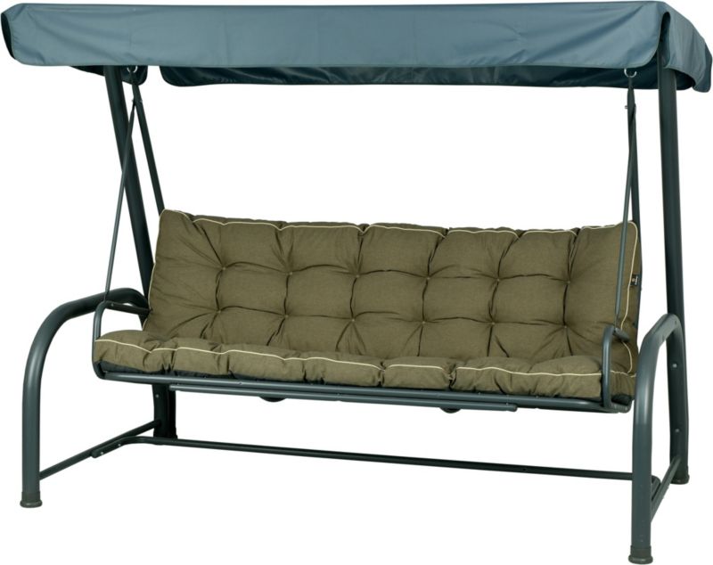 Poduszka poduszki na huśtawkę ogrodową AMPO 175 cm brązowy 1 szt.