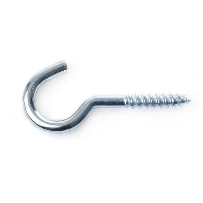 Haczyk wkręcany wygięty 60 mm 1 szt.