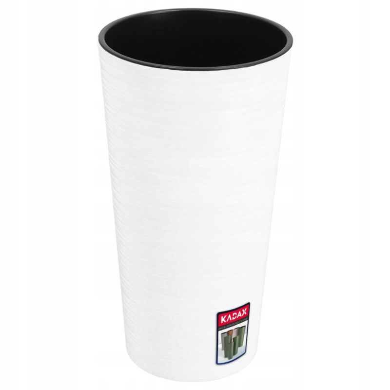 Doniczka KADAX Osłonka Na Kwiaty Ekologiczna Biała 30cm 1 szt.