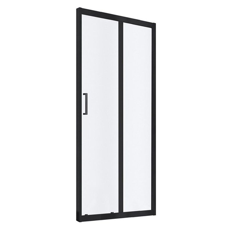 Drzwi prysznicowe Prima Durasan 100x185 czarny mat przesuwne 1szt.