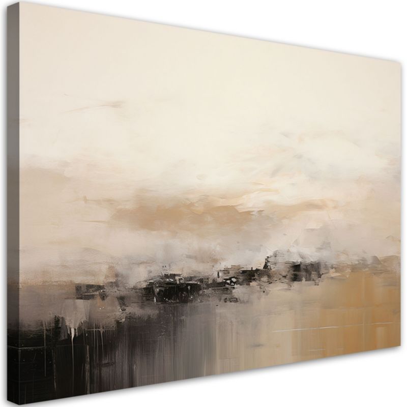 Obraz na płótnie Feeby Abstrakcja Lofty Beżowy 90x60cm 1szt