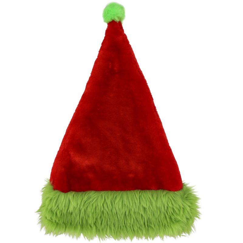 Czapka Mikołaja Jumi czerwono-zielona 48 cm