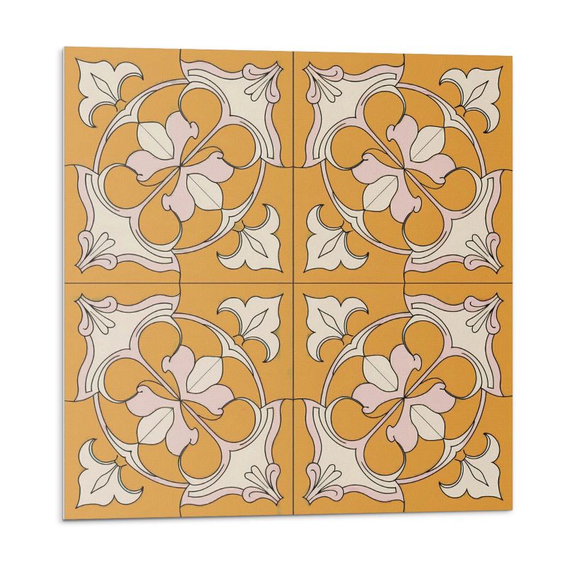 Kafelki samoprzylepne Wallfluent 50x50 cm Mozaikowy wzór kwiatów 4 szt.