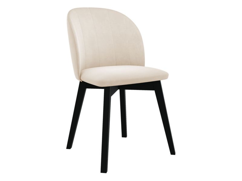 Krzesło do jadalni MIRJAN 24 S100 czarny + śmietankowy 1 szt.