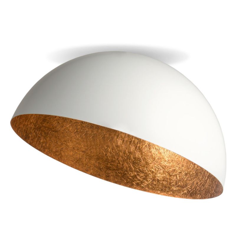 Lampa sufitowa wisząca Sigma Lighting Sfera 1475 biało-miedziana dekoracyjna 1xE27 x 1 szt.