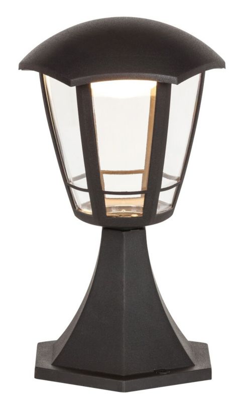 Lampa ogrodowa stojąca Rabalux Sorrento czarna matowa LED 8W 3000K 500lm IP44 wym: 30 x 16,5 x 16,5 cm - 1 szt.