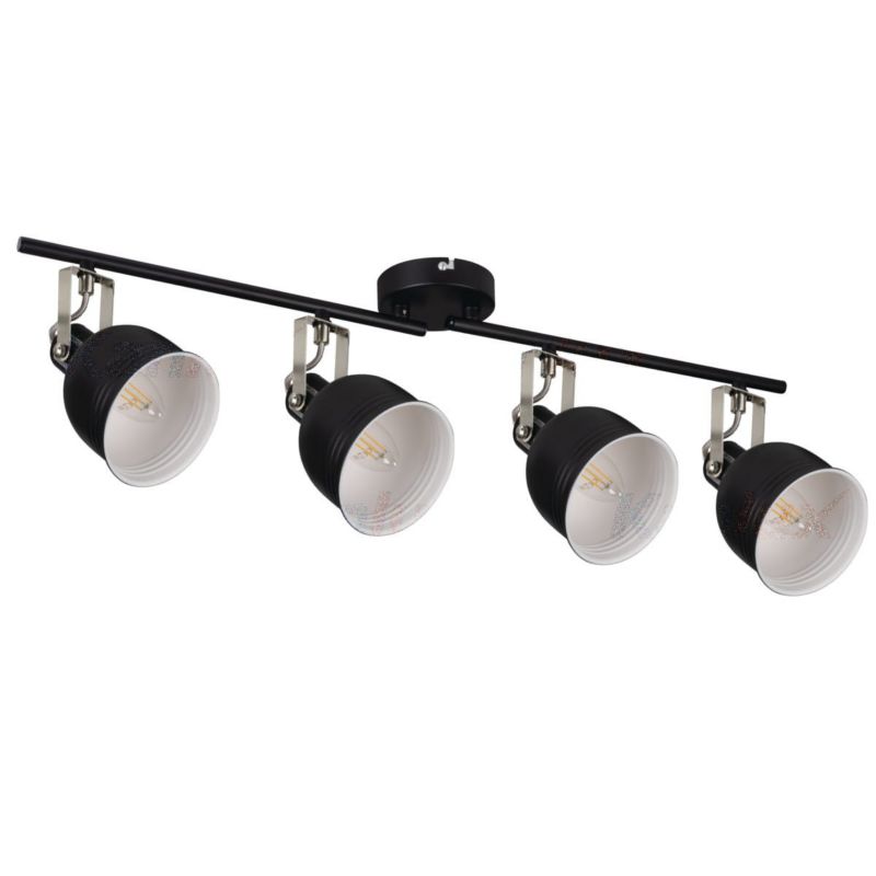 Lampa sufitowa Kanlux Derato czarna wym: 16,5 x 11 x 11 cm 4xE14 x 8W 1 szt.