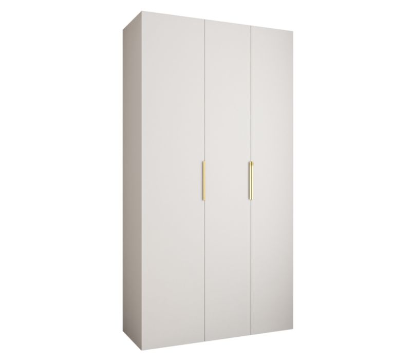 Szafa uchylna Garderoba COMO 4 130 (biały/złoty)