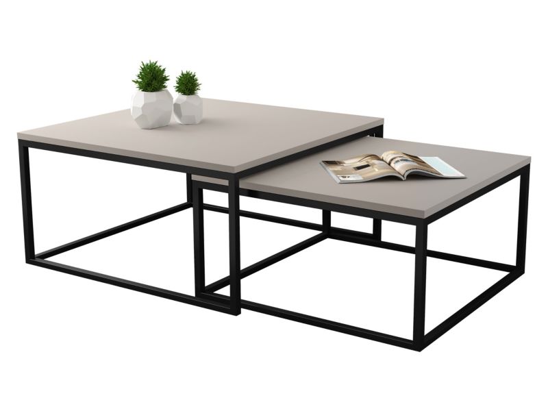 Stolik kawowy MIRJAN 24 Dual czarny/kaszmir 1 szt.