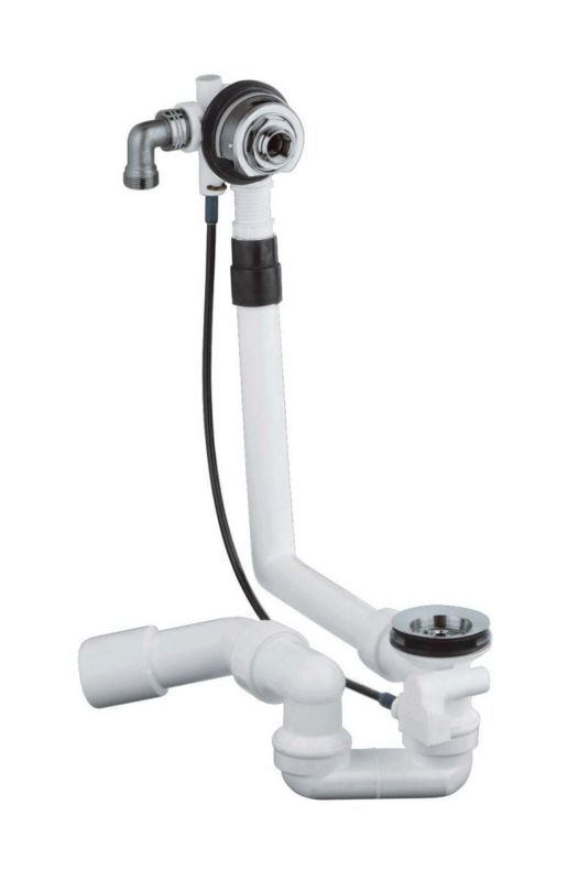 Syfon do wanny Grohe Telentofill StarLight chrome z kolankiem odpływowym 1 szt.