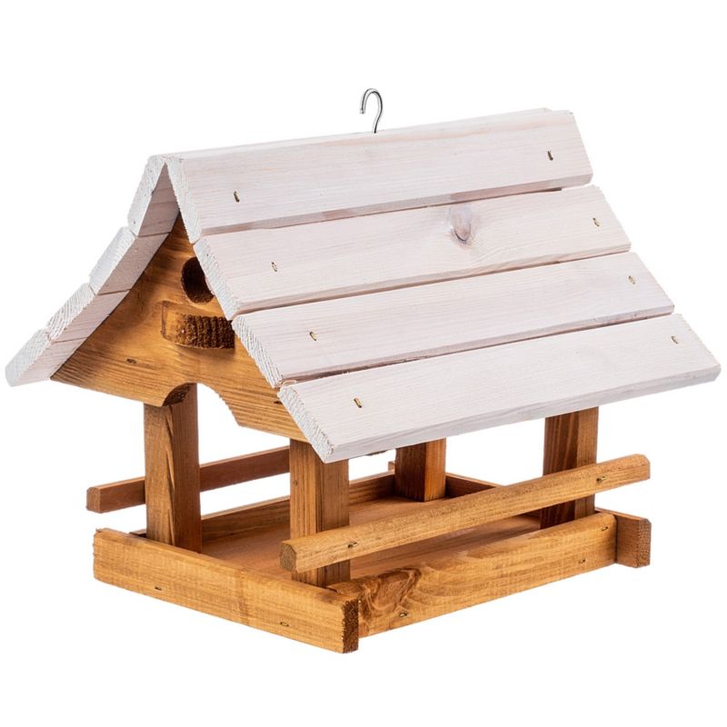 Karmnik dla ptaków KADAX domek naturalny-biały 30 x 25 cm 1 szt.