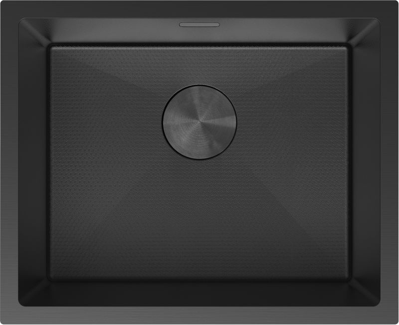 Zlewozmywak stalowy podblatowy Mexen Trixo czarny 540x440 mm 1-komorowy 1 szt.