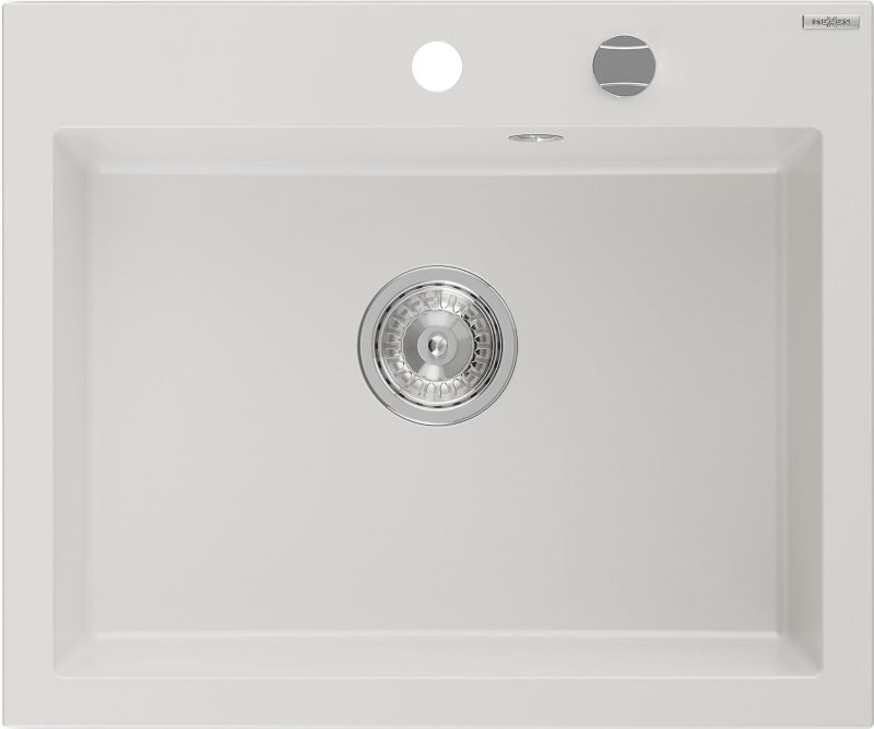 Zlewozmywak wpuszczany Mexen Elix biały 600 x 500 mm - 6525601005-20