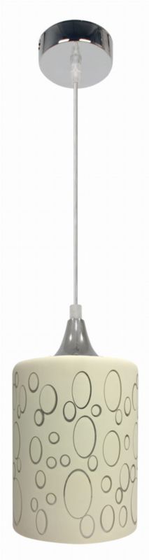 Lampa sufitowa Candellux Sand chromowana-biała wym: 115 x 12 x 12 cm 1xE27 x 40W 1 szt.