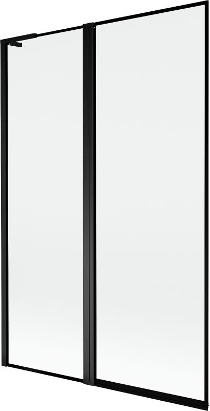 Parawan nawannowy Mexen Mist L czarny 120 x 150 cm 2-skrzydłowy - 8A9L-120-011-70-70-L 1 szt.