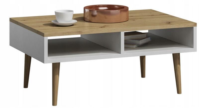 Ława Matkam stolik ISLA 100 cm Per dąb artisan-biały 1 szt.