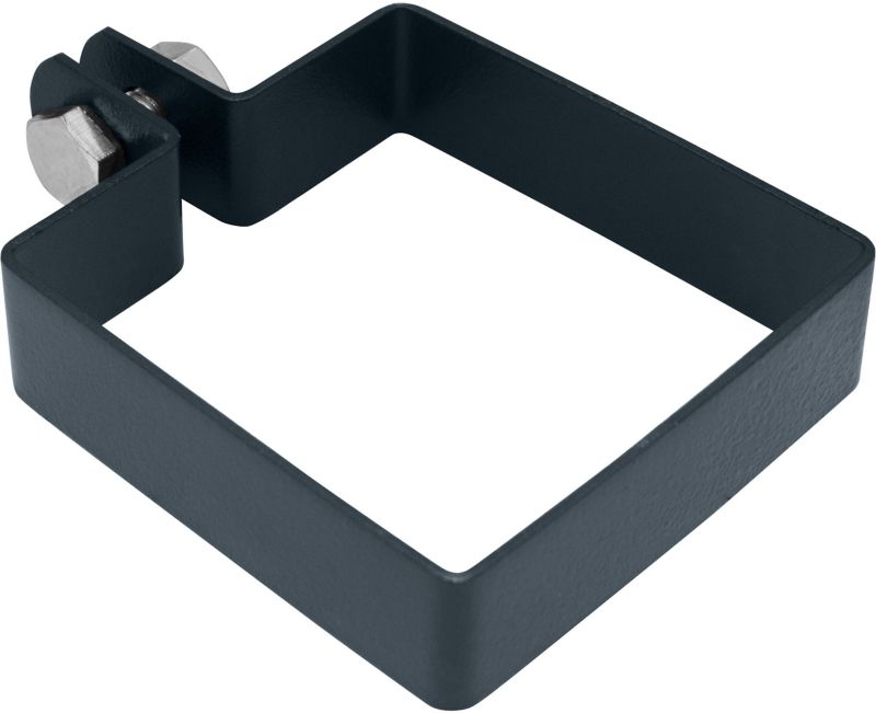 Obejma do słupka ocynkowana 10 x 10 cm antracyt