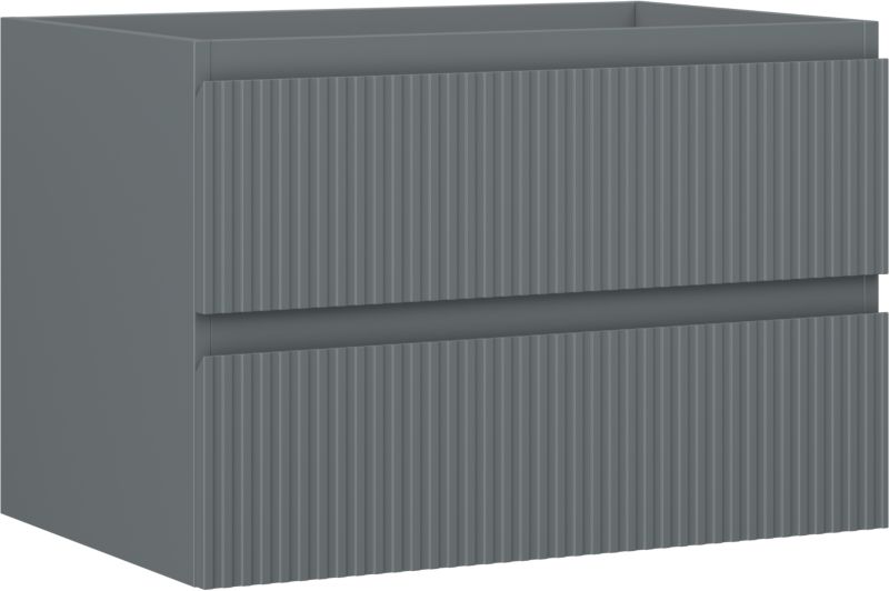 Szafka wisząca podumywalkowa Mexen Rivel grafit mat 70 cm 2 szuflady 1 szt.