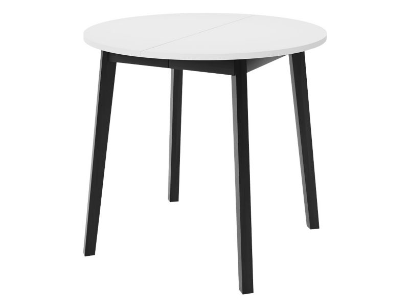 Stół MIRJAN 24 rozkładany Dione S 90 biały/czarny 1 szt.
