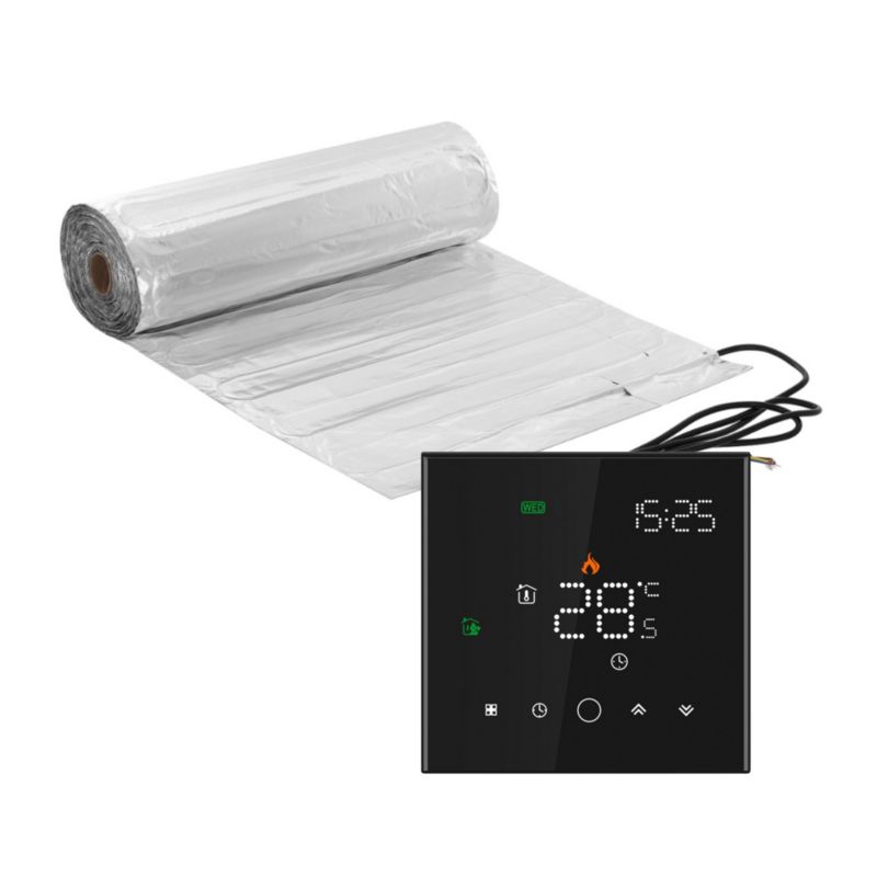 Zestaw mat grzewczych pod panele Mission Air MAL-160 5m²+Leo Czarny 1szt